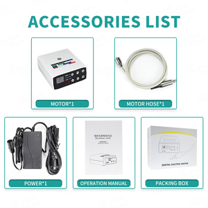 Nha Khoa Điện Micromotor Thiết Lập Hệ Thống Di Động Không Chổi Than Động Cơ E Loại Led Sợi Quang Ánh Sáng + Contra Góc Tay Khoan - Product Image 5