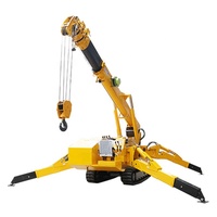 Mini-grue araignée SINOFIRST de Chine, moteur Cummins, hauteur de levage 20 m, flèche automatique à 4 sections, rotation à 360 degrés, braquage court