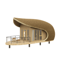 Maisons de vacances Maison préfabriquée prête à l'emploi avec 1 chambre à coucher Maisons modulaires préfabriquées Maison conteneur Capsule