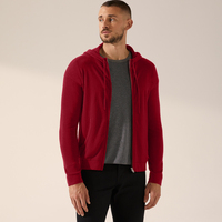 Vente en gros de sweats à capuche en cachemire 100% surdimensionnés personnalisés, à fermeture éclair, pour hommes et femmes