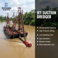 Kapal Keruk Hisap Jet untuk Lokasi Tambang, Kedalaman Keruk 15m untuk Ekstraksi Pasir Aluvial, Reklamasi Lahan, Keruk Bijih Sungai, Pekerjaan Dalam Negeri