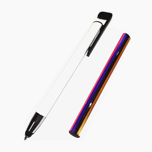 Sublimation White Aluminum Body Full Printing Heat <strong>Transfer</strong> <strong>Pen</strong> with Shrink Wrap