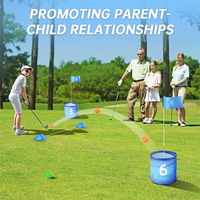 Kit d'activités interactif portable et pliable toutes saisons tout-terrain pour jardin et extérieur, matériel d'entraînement de golf avec trous de chipping OEM