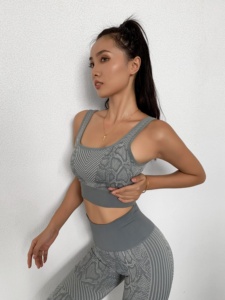 Ptsports <strong>Snake</strong> <strong>Print</strong> Seamless Set Design Hot Sell Women Seamless Yoga Fitness Sportswear Seamless <strong>Leggings</strong> Women - Product Image 3