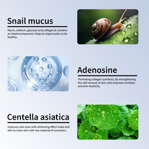 Crème pour le visage à base <span class=keywords><strong>d</strong></span>'<span class=keywords><strong>escargot</strong></span> pour le <span class=keywords><strong>traitement</strong></span> de l'acné, hydratante, réparatrice, blanchissante, éliminant les imperfections, anti-rides et raffermissante - Product Image 6
