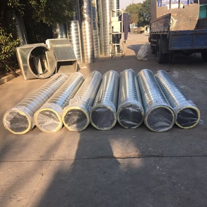 Galvanzied Thép Pre Cách Điện <span class=keywords><strong>Spiral</strong></span> Duct Thông Tư Vòng Ống Dẫn Không Khí - Product Image 4