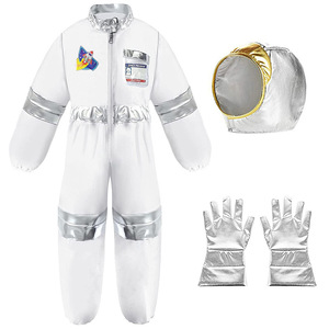 Boy Astronaut Costume <strong>Space</strong> Jumpsuit Cosplay Spaceman <strong>Suit</strong> for Kids - Product Image 4
