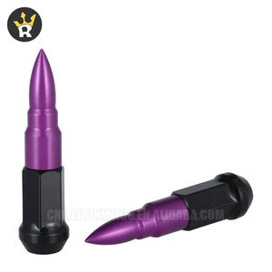 फैक्टरी कम कीमत वाले एल्यूमीनियम बुलेट स्टील व्हील नट कैप 12 मिमी x 1.5 12 मिमी x 1.25 ब्लैक व्हील स्पाइक लुग नट - Product Image 4