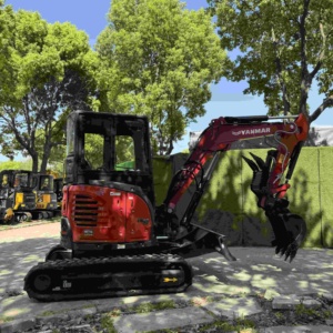 Excavadora Yanmar ViO35 Roja de Tipo Oruga para Construcción - Product Image 5