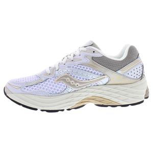Saucony Progrid Omni 9 Women's Walking Shoes Grey <b>Lilac</b> Color - Product Image 3