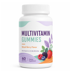 Complément Alimentaire Biologique Multivitamines Bonbons Gommeux Vitamines C B12 Soutien Immunitaire Antioxydant Personnalisable 2 Gommes - Product Image 1