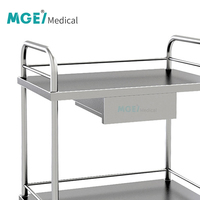 Chariot médical de chariot d'hôpital d'acier inoxydable de MGE-TE24 Medige le plus vendu avec les roues et le chariot d'approvisionnement de tiroir pour des hôpitaux