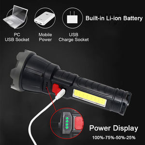 <span class=keywords><strong>Mini</strong></span> linterna LED portátil, potente linterna táctica recargable por USB con cuerpo de ABS, clasificación IP65 para <span class=keywords><strong>Fleshlight</strong></span> y Linterna - Product Image 4