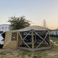 Tente de camping, tentes d'extérieur, tente pop-up, dômes gonflables sportifs, tente pour 4 personnes, tente de hayon de voiture, 1 chambre, 1 salon, camping, voyage