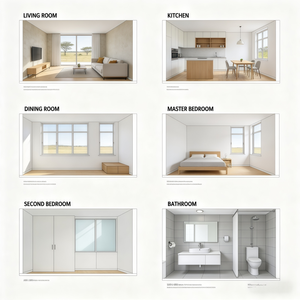 Plans d'étage personnalisés pour <span class=keywords><strong>maison</strong></span> sud-africaine à 2 chambres avec design intérieur et plans architecturaux - Product Image 6