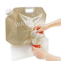 Sac à eau pliable pour voyage avec bec verseur buse d'aspiration emballage de boisson pochette en plastique avec valve pour eau minérale