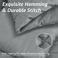 Parure de couette en microfibre de luxe, taille Queen, réversible, imprimée, rembourrage en polyester pour la maison et l'hôtel