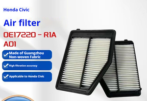 แผ่นกรองอากาศสำหรับ17220-R1A-A01 Honda Civic, เครื่องกรองอากาศ PP แบบฉีดมีเงื่อนไขใหม่ - Product Image 2