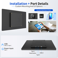 Tableta Android Comercial de 10.1 Pulgadas con Rockchip, Nueva Pantalla Táctil de Montaje en Pared con Batería, WiFi 6, Cámara y Micrófono