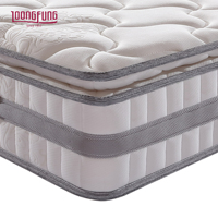 Matelas hybride orthopédique LOONGFUNG enroulable pour la maison et l'hôtel avec ressorts ensachés intelligents et mousse à mémoire de forme infusée de gel, taille King personnalisée