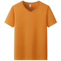 T-shirt à col en V 100% coton personnalisé des fabricants pour hommes 210G 3XL T-shirt blanc à épaules tombantes et à coupe ample