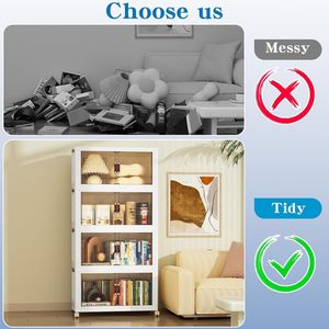 Almacenamiento Plegable Rectangular Transparente de Gran Capacidad, Apilable, de Doble Apertura, Resistente y Ecológico para el Hogar, Venta al por Mayor - Product Image 5