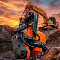 Tête d'abattage pour excavatrice, abatteuse forestière, accessoire pour excavatrice