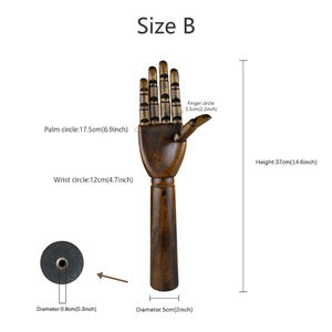 หุ่นไม้สำหรับมือขวาของผู้หญิงสไตล์วินเทจ - Product Image 5