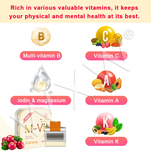 Tiras orales solubles multivitamínicas de suministro de fábrica, película fina multivitamínica de fácil disolución para la salud inmune - Product Image 2