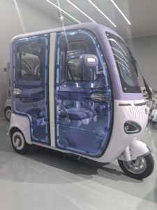 Auto Elettrica a 3 Ruote Chiusa per Consegne con Carico Utile di 400kg, Motore da 1000W, Batteria al Piombo-Acido, Capacità 5 Passeggeri - Product Image 3