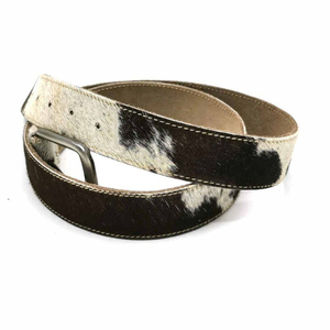Mode Vintage léopard en gros femmes peau de vache poney cheveux hommes décontracté taille fourrure ceinture avec <span class=keywords><strong>boucle</strong></span> <span class=keywords><strong>ardillon</strong></span> - Product Image 3