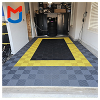 Dalles de sol de garage antidérapantes en PP emboîtables 400*400*18mm / Tapis de sol emboîtables en plastique amovibles pour lavage de voitures