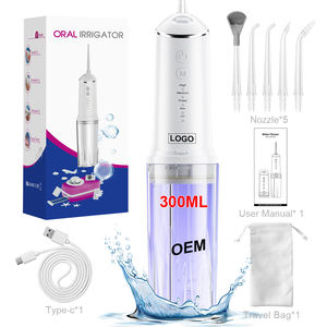 Waterflosser Draagbare Orale Irrigator Tandheelkundige Irrigator Elektrische Water Flosser Tanden Reinigen Draadloze UV-Waterfloss Ipx7 300Ml - Product Image 1
