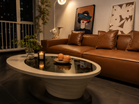 Table basse moderne en marbre contemporaine, polyvalente, élégante, durable, écologique, de haute qualité, surface spacieuse, meubles de salon