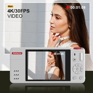 Appareil photo numérique 64MP, photographie 4K, zoom 18X, enregistreur vidéo vintage pour vlog, <span class=keywords><strong>YouTube</strong></span>, écran rotatif à 170°, selfie, WiFi, 2,8 pouces - Product Image 3