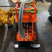 Compacteur de plaques industriel pour mini-excavatrice pour l'aménagement paysager avec mini pelleteuses Densification efficace du sol