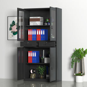 Bibliothèque en métal <span class=keywords><strong>de</strong></span> haute qualité avec portes verrouillables Étagères réglables pour chambre <span class=keywords><strong>à</strong></span> coucher <span class=keywords><strong>cuisine</strong></span> école-meuble <span class=keywords><strong>de</strong></span> rangement classeur - Product Image 3