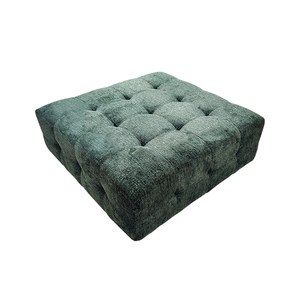Square Velvet Upholstered Convertible <b>Poufs</b> Foam Filling Furry Fluffy Foot Stool Storage for Apartment Villa Living Room Modern - Product Image 6