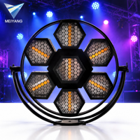 Éclairage de scène rétro DMX512 avec 7x60W Golden COB 168 RGB 3-en-1 SMD LED, mode sonore actif pour boîte de nuit