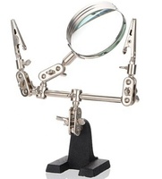 MG16126 Glass Auxiliary Clip Magnifier Third Hand Clamp with Base 60mm Lens