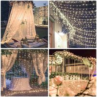 Guirlandes lumineuses LED intelligentes pour extérieur, lumières décoratives, décoration de mariage, guirlandes lumineuses LED