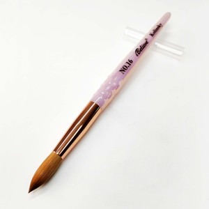 Nuevos productos de gran venta, herramienta para uñas con mango de diamante rosa, logotipo personalizado, cepillo de uñas Premium Kolinsky puro Acrílico - Product Image 3