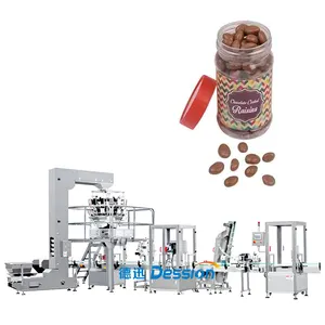 Machine de remplissage automatique pour bouteilles, 2 pièces, pour emballer les collations, les noix, les pots