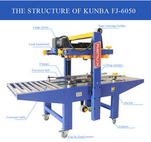 KUNBA FJ-6050Lメーカー供給半自動電気包装機ラッピング自動車カートンシーラー - Product Image 4