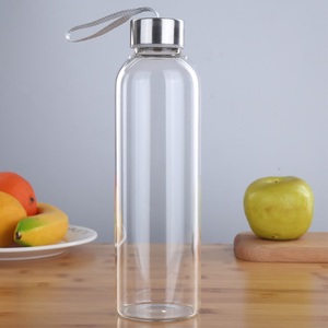 Vaso ecológico <span class=keywords><strong>de</strong></span> 500ml <span class=keywords><strong>con</strong></span> tapa Logotipo personalizado Botella <span class=keywords><strong>de</strong></span> agua <span class=keywords><strong>de</strong></span> vidrio duradera <span class=keywords><strong>con</strong></span> tapa - Product Image 1