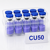 Poudre de Tripeptide-1 de Cuivre GHK-Cu à 99% de pureté, matière première cosmétique, CAS 89030-95-5, EC-No 1308068-626-2, formule moléculaire