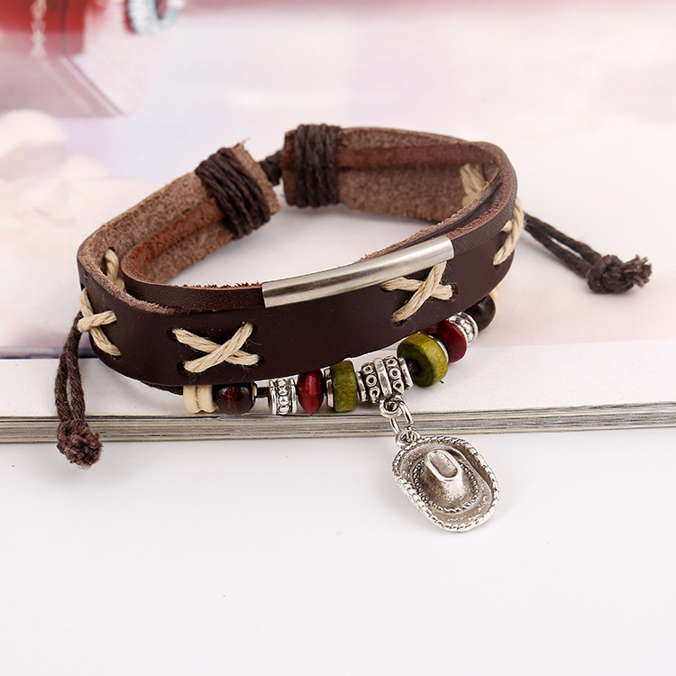 Mtlee 2 Piezas Brazalete De Caballo Brazalete De Cuero Hecho | Envío Gratis