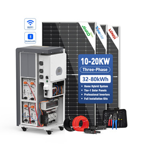 Sistema de Batería Doméstica LiFePO4 de 64 kWh, JApower 20 kW Trifásico, Sistema Híbrido Todo en Uno con <span class=keywords><strong>Inversor</strong></span> Híbrido Deye Integrado - Product Image 2