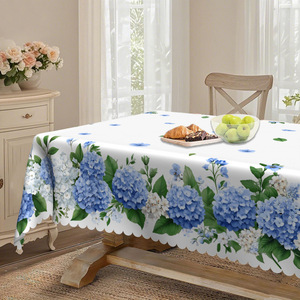 Bán buôn cổ điển Polyester hoa hoa in vòng khăn trải bàn bảng bìa cho nhà bếp đám cưới bên nhà - Product Image 4