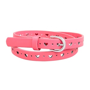 Ceinture Fille Élastique Avec Boucle Cœur Dorée En Métal